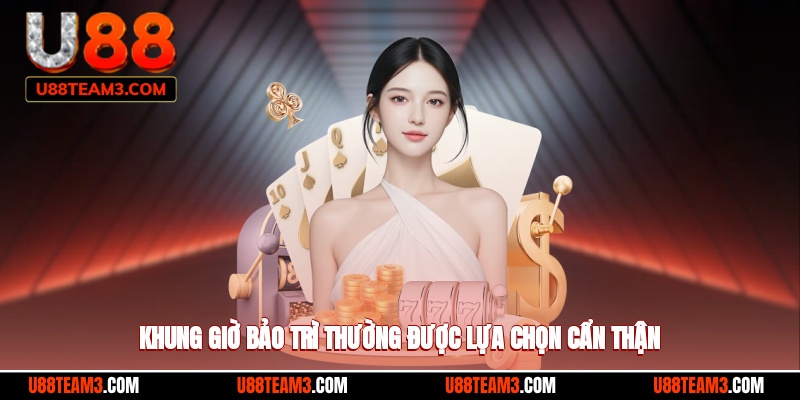 Khung giờ bảo trì thường được lựa chọn cẩn thận